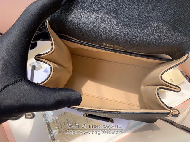 DELVAUX女包 Brillant系列手袋 進口牛皮 德爾沃女手提包 手拎包 Dv0020黑色 Delvaux女單肩包  fcs1359